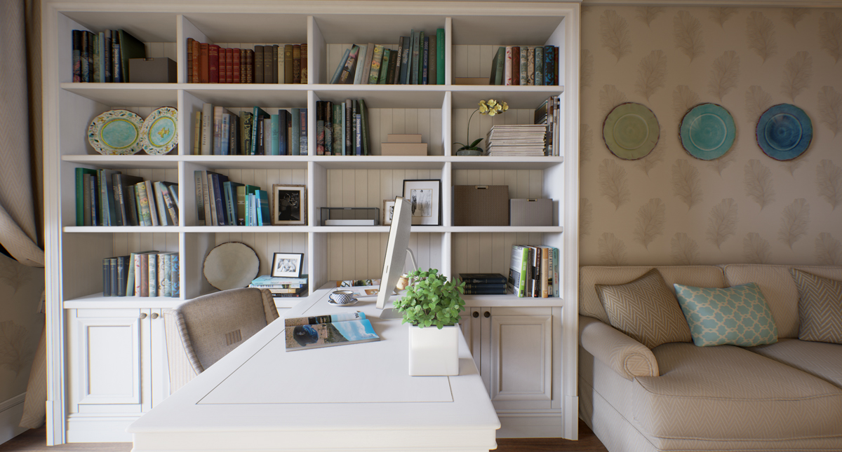 white modern kitchen design